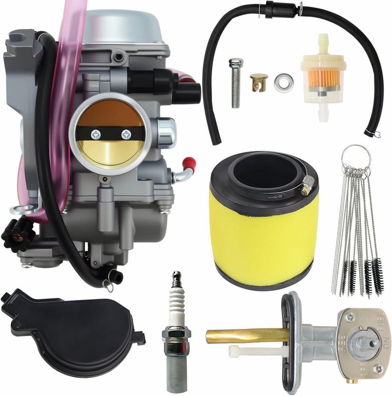 Carbpro 0470-449 Carburetor With Fuel Valve Petcock and Air Filter fits For Arctic Cat ATV 400 500 FIS TBX 2000 2001 2002 2003 Replace for 0470-433 0470-390 - Image 1